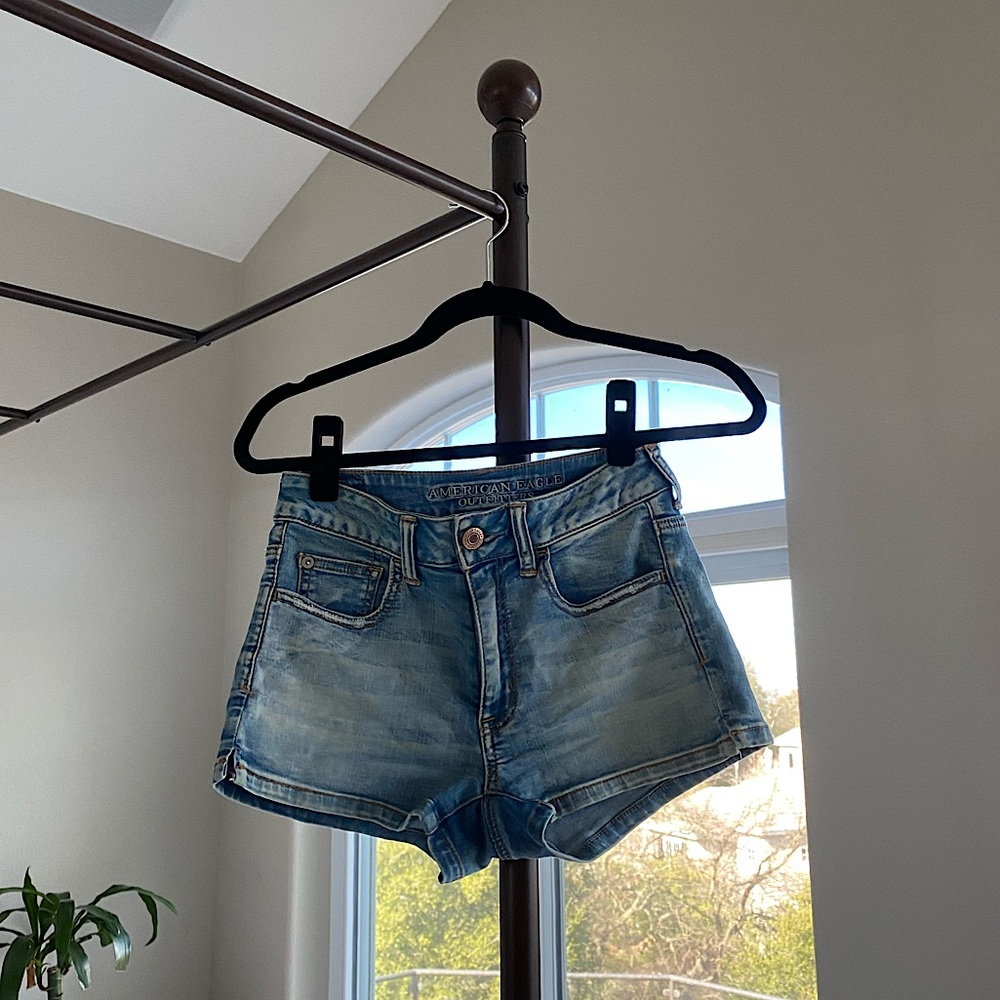 American Eagle Denim High Waisted Shorts
